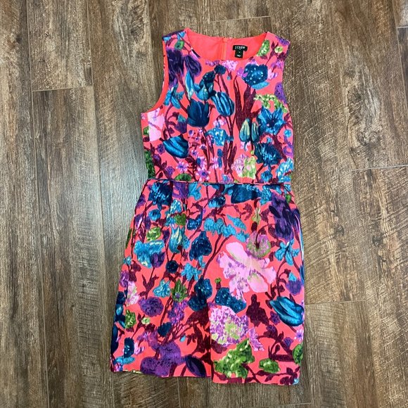 J. Crew Factory Dresses & Skirts - J. Crew Factory 4 Bright Floral Print Dress with Pockets
